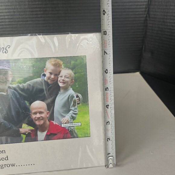 GANZ Aluminum 3 Generation Picture Frame Holds 5" By 7" Photo, New, Silver Tone - Picture 10 of 12